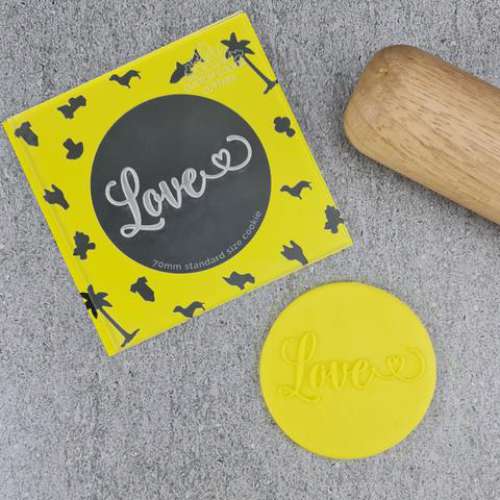 Cookie Stamp Debosser - Love - Click Image to Close